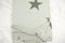 Gray Star Fleece Knit Fabric Remnant 2 yards